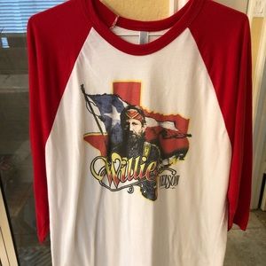 Willie Nelson 3/4 Sleeve T